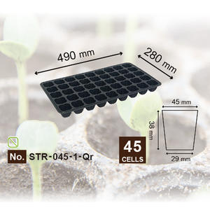 Starter Seedling Hole Tray PS bandeja de crecimiento Glasshouse gardening STR-045-1-Qr Cultivo a pequeña escala Follaje en miniatura - Product Image 2