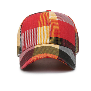 Casquette de baseball structurée pré-courbée pour adulte, motif écossais uni, qualité supérieure, design unique, personnalisable, été 2026 – Meilleure vente - Product Image 1