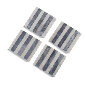 High On Demand Marble Drink Coasters with Unique Stone Patterns <b>Table</b> <b>Protectors</b> for Coffee Cups Mugs Available For Sale - Product Image 1