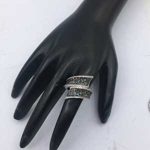Bague de fiançailles et de mariage pour femme en argent sterling 925 avec diamant naturel multicolore taille ronde de 1,66 ct – Vente en gros - Product Image 4