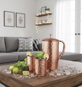 Jarra de Agua Grande Hecha a Mano de Cobre, Acabado Rústico, Saludable, Ideal para Regalo, Disponible para Venta al por Mayor - Product Image 2