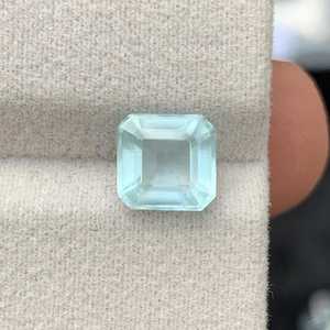 Aguamarina natural suelta facetada, piedra preciosa azul verdosa de calidad para la fabricación de joyas al por mayor - Product Image 3