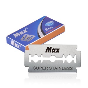 Max Hot Sell 2026 <span class=keywords><strong>Rasoir</strong></span> à double tranchant en acier inoxydable importé, 100 lames, carte personnalisée avec logo - Product Image 3