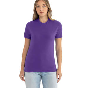Camiseta de Algodón Lavado Suave 3600SW Color Morado Next Level para Hombre y Mujer, Corte Regular, Poliéster, Algodón Peinado, Rayón - Product Image 4