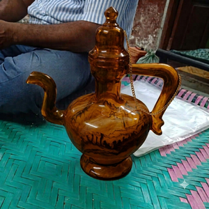 Tetera de Lujo Estilo Árabe con Incrustaciones de Madreperla, Elegante Tetera con Incrustaciones de Concha, Ecológica, Apta para Lavavajillas, con Tapa y Asa, para Té, Café y Agua - Product Image 3