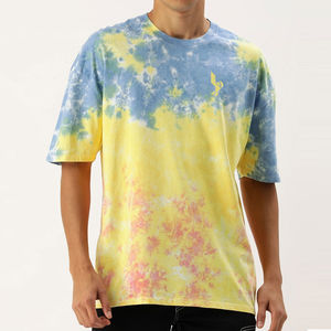 Camisetas Tie Dye de Última Moda del Fabricante Pakistaní, 100% Algodón, Colores Personalizados, Secado Rápido y Transpirables, Corte Holgado para Hombre - Product Image 1