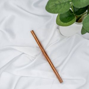 Reusable Copper Cocktail Beverage Tubes Bent <b>Metal</b> Drinking <b>Straw</b> Set for Premium Bar and Kitchen Accessories - Product Image 1