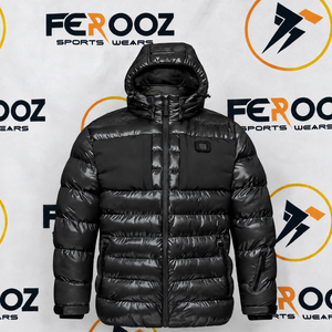 Abrigo Acolchado de Invierno para Hombre con Capucha, Cremallera Completa, Casual, Cálido, Manga Larga, Resistente al Viento - Product Image 4