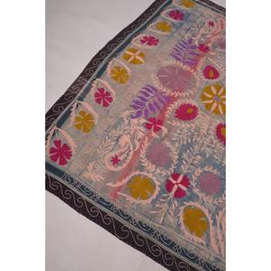 Lavinas Boho Kantha Suzani Embroidered <b>Quilt</b> Handmade Vintage Cotton Floral Eco-Friendly Washable All-Season Bedspread Home - Product Image 2