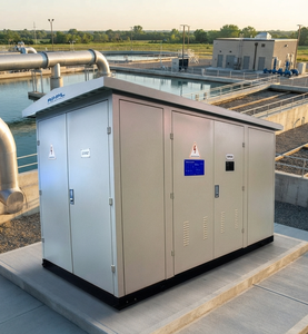630 kVA Outdoor Oil Cooled Compact Substation 20kV 400V Copper Winding ONAN ONAF Branded Components <b>Box</b> Type - Product Image 1