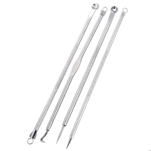 Aguja Profesional de Acero Inoxidable para Acné, Herramienta de Extracción de Puntos Negros, Extractor de Espinillas Multifunción, Equipo de Belleza - Product Image 1