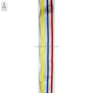 Dentelle française à paillettes rayée or et rouge, écologique, OEM, plus large, pour veste, pantalon, mode, vente en gros - Product Image 5