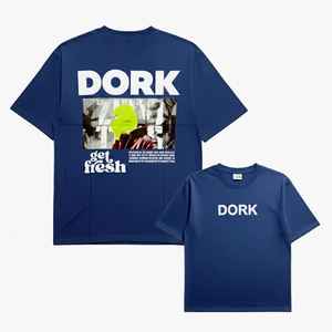 T-shirts blancs de haute qualité en gros, personnalisables avec impression graphique, en coton, unis, surdimensionnés, épais, pour hommes - Product Image 3