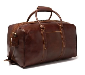 กระเป๋าเดินทางหนังสไตล์เรโทร กระเป๋าเดินทางแบบถือขนาดใหญ่ ความจุเยอะ พกพาสะดวก น้ำหนักเบา ทนทาน ใช้เป็นกระเป๋าถือขึ้นเครื่องได้ มีซิป เหมาะสำหรับใช้ในชีวิตประจำวัน - Product Image 2