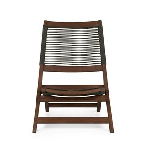 Silla Plegable Santa Hecha de Madera de Teca Sólida de Alta Calidad con Cuerda Tejida para Uso en Exteriores - Product Image 2