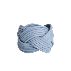 Porte-serviettes en osier bicolore style frais pour la décoration de table, anneau à serviettes tissé à la main en fibres naturelles, vaisselle en fibre naturelle - Product Image 5