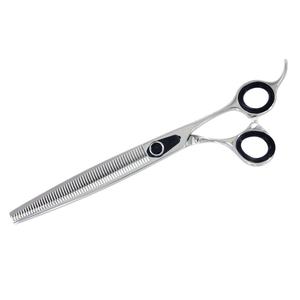 Ciseaux de barbier professionnels en acier inoxydable à dents plates, résistants à la chaleur, de haute qualité, pour effiler les cheveux, à long manche, 30 cm - Product Image 1