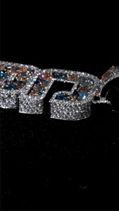 Custom <b>Initial</b> Letter Iced Moissanite Hip Hop <b>Pendant</b> for Men's <b>Silver</b> Plated Cushion Cut Krishnavii Brand - Product Image 4