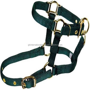 Cabestro de caballo de nailon de diseño personalizado OEM de alto acabado de larga duración en muchos colores y tamaños personalizados con herrajes de níquel - Product Image 1
