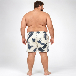 100% Cotton Fleece Printed Shorts Men Plus Size <b>Drawstring</b> Waist Winter Shorts Men Breathable Jogging Sweat Shorts Yoga Wear Men - Product Image 2
