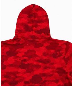 Men's <b>Red</b> Camouflage Pullover Hoodie Clown Face Print Full Sleeve Streetwear Knitted Cotton Breathable Quick Dry Sweatshirt - Product Image 4