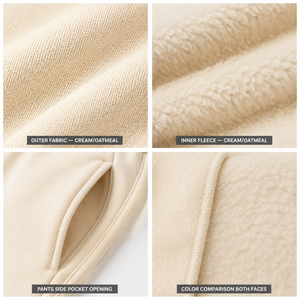 Survêtement polaire pour femme, épaules tombantes, écologique, respirant, uni, sans logo, poches latérales, poignets côtelés, en coton, vente en gros, OEM - Product Image 6