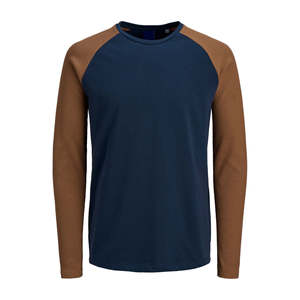 T-shirt de baseball en coton pour homme, col rond, manches courtes, impression personnalisée du logo, style décontracté, sur commande. - Product Image 1