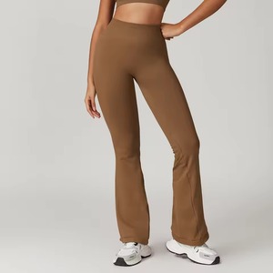 Leggings negros de cintura alta para mujer, no transparentes, para yoga y entrenamiento, con control de abdomen, transpirables, de punto, estilo casual - Product Image 1