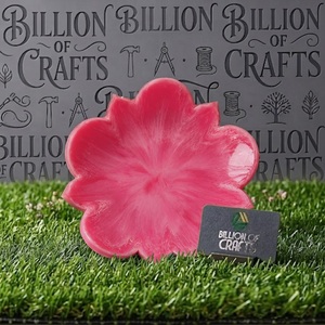 <b>Pink</b> Resin Flower <b>Bowl</b> Decorative Serving <b>Bowl</b> for Home Tabletop Kitchen Decor - Product Image 4