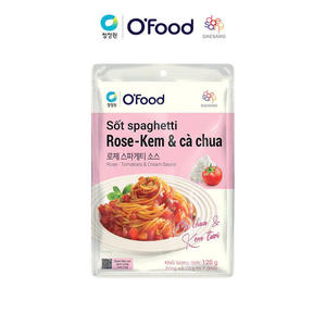 Wholesale O'Food Rose Pasta <b>Sauce</b> 120g | Creamy Tomato Spaghetti <b>Sauce</b> | Italian-Style Ready-to-Use Single Serve - Product Image 2