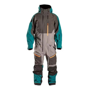 Traje de Nieve Unisex Retro de los 80, Impermeable 10,000mm, con Capucha, Diseño Color Block, Mono de Esquí de una Pieza, Aislado, de Poliéster y Nailon - Product Image 1