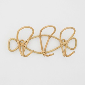 Wood triple wall hook supplier direct cost cane rattan hooks <b>essentials</b> for <b>home</b> space organizing - Product Image 6