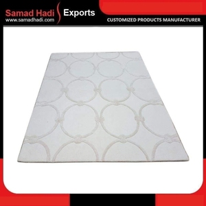 Ensembles de tapis artisanaux modernes – Meilleur prix – Tapis tuftés à la main, brodés, en laine pelucheuse, motif marocain – Vente en gros pour salon - Product Image 2