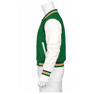 Men varsity <b>jacket</b> long sleeve breathable fabric regular fitdesign stands collar button custom logo printing men varsity <b>jacket</b> - Product Image 3