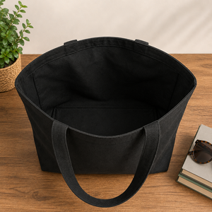 Custom Logo <b>Canvas</b> <b>Tote</b> Bag Reusable Shopping Bag Floral Print Plain Calico Carryall for Grocery Gift Daily Use - Product Image 6