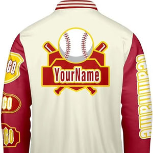 Veste d'hiver confortable pour homme, style Letterman, col montant, logo sur le devant, coupe-vent, haute qualité, écologique, à prix raisonnable - Product Image 2