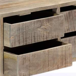 Buffet en bois de manguier massif 55,1"x11,8"x23,6" – Meuble élégant et durable - Product Image 5