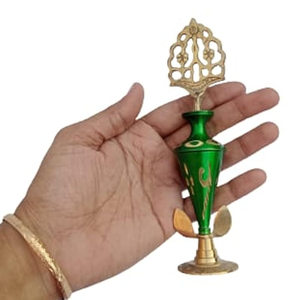 Porta Surma de Latón Hecho a Mano – Contenedor Tradicional de Latón para Kohl, para el Hogar, Cuidado Personal y Uso Decorativo - Product Image 2
