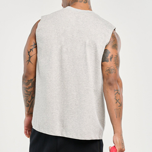Custom Summer Fitness Sports Fitness Training <b>Vest</b> Men's Solid Color Racerback <b>Vest</b> Men's Models - Product Image 4