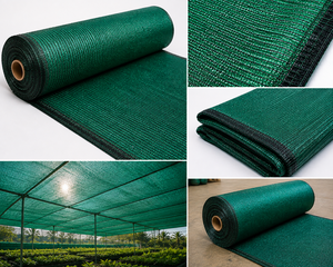 ม้วนตาข่ายบังแดดสีเขียว HDPE แบบถัก ตาข่ายบังแดดสำหรับสวน โรงเรือนเพาะชำ ศาลาพักผ่อน และการเกษตร - Product Image 2