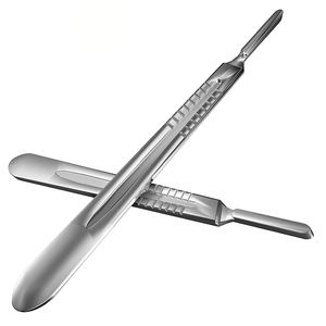 Manche de scalpel dentaire professionnel en acier inoxydable pour micro-lames, instrument chirurgical, équipement de base, prix abordable, OEM - Product Image 6