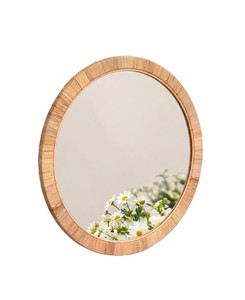 Boho Handmade Rattan <b>Round</b> Wall <b>Mirror</b> Decorative Woven Frame Vanity <b>Mirror</b> for Bedroom <b>Bathroom</b> Living Room from Vietnam - Product Image 2