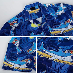 Chemise Hawaïenne Homme Personnalisée de Haute Qualité avec Logo, Écologique, Séchage Rapide, Respirante, Imprimée, Tendance, Vintage, Manches Courtes pour la Plage - Product Image 6