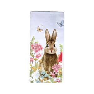 Essuie-tout en coton imprimé animaux de la forêt, motif lapin de Pâques unique, torchon de cuisine décoratif, vente en gros, fabricant OEM - Product Image 2
