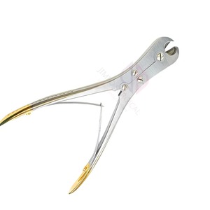 10-Inch Gold-Plated Manual Orthopedic <b>Pin</b> Cutter High Quality <b>Stainless</b> <b>Steel</b> Straight Surgical Instrument CE Certified - Product Image 5