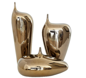 Florero de Hierro Dorado Martillado de Lujo Moderno, Colores Personalizables, Logotipo, Alta Calidad para Decoración del Hogar y Hoteles, WB INC - Product Image 3