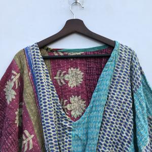 Nouvelle arrivée, robe maxi vintage Kantha, vêtements de plage, robe de chambre Kantha pour femmes - Product Image 3