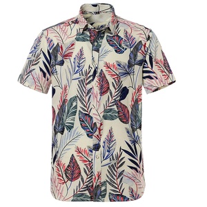 Último diseño de camisa de manga corta de los hombres impresa 100% algodón verano mejor precio barato al por mayor OEM aduanas camisa de diseño de moda - Product Image 5