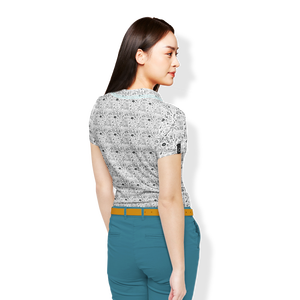 Camiseta de polo con logotipo personalizado, camisetas de golf elásticas de 4 vías de manga corta, colección de verano con impresión por sublimación hecha en Vietnam - Product Image 5