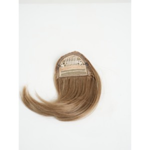 Extensions de frange synthétiques à clipser, fabriquées en Corée, coupe droite et épaisse, postiche de cheveux naturel avec frange avant soignée et clips pour femmes - Product Image 2